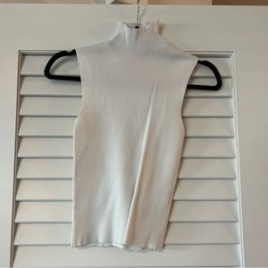 White Zara high neck top